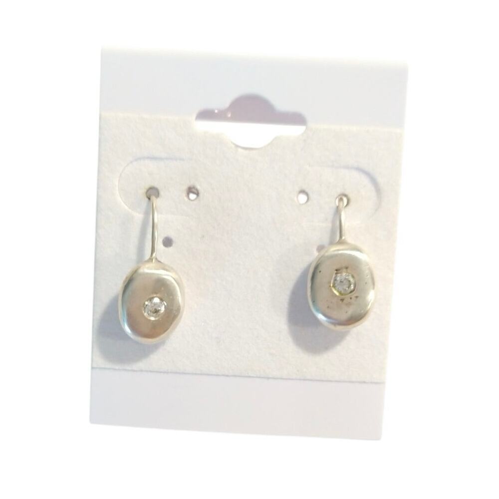 925 Sterling Silver Threader Drop Earrings Round Cut CZ Hook Canada Jewelry Lot